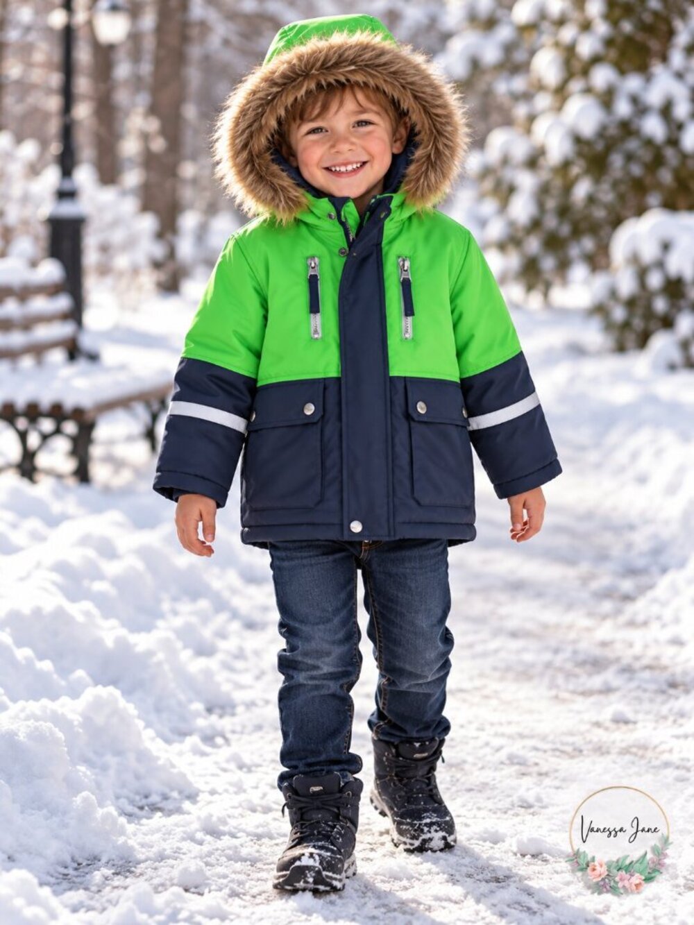 S Rothschild and Co Baby Boys Hooded Colorblocked Jacket